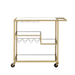 ACME Adamsen Serving Cart, Champagne & Mirror