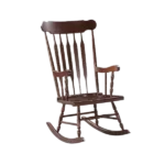 Stylish Cappuccino Rocking Chair of Wooden Frame And Legs Ideal for Living Room & Bedroom