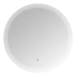 24 in. W x 24 in. H Round Frameless LED Light with Anti-Fog Wall Mounted Bathroom Vanity Mirror