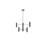 8-Light Sputnik Sphere Chandelier Hanging with Adjustable Height For Indoor
