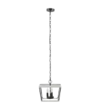 Drum Pendant Light With Metal Shade and Black Finish For Indoor