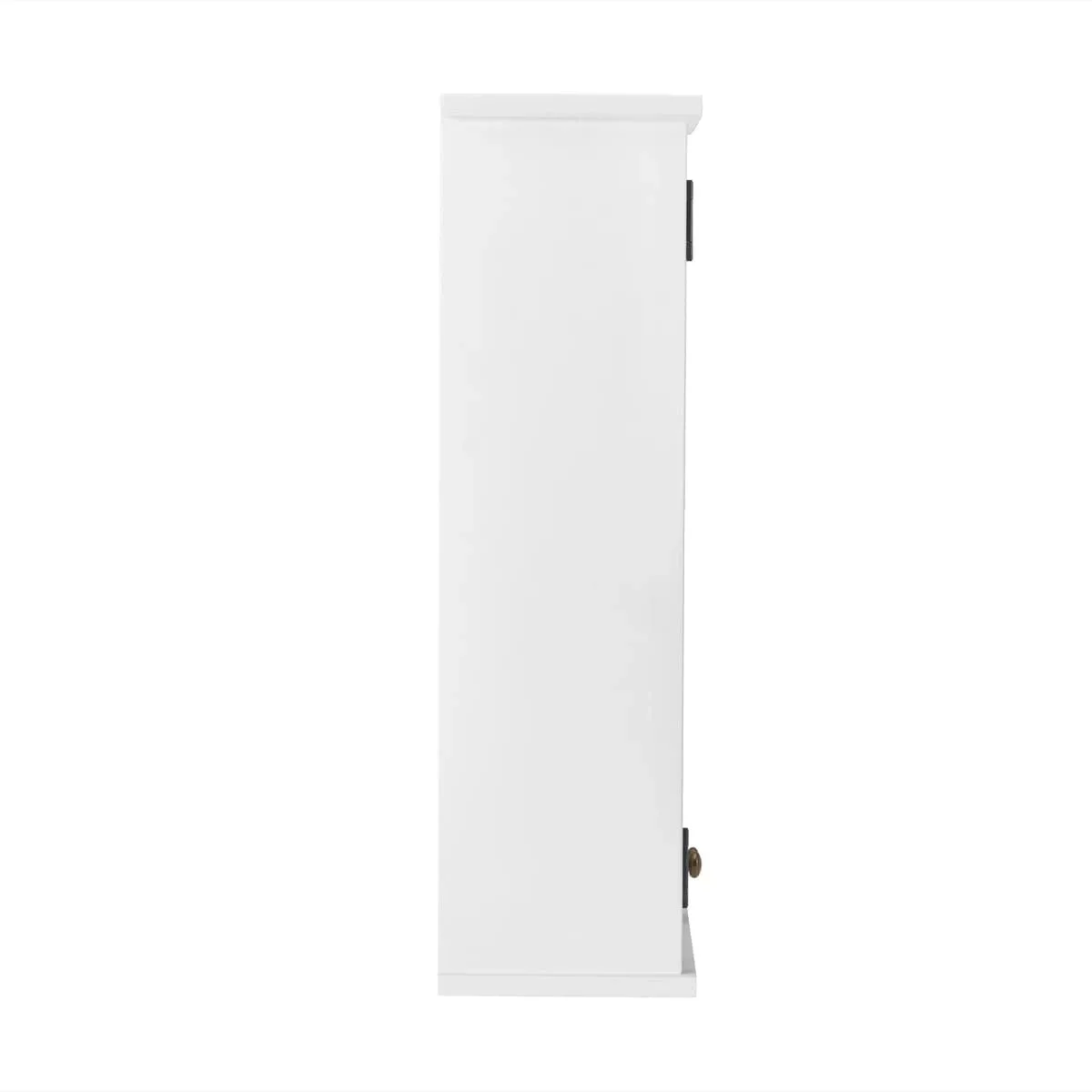 Modern Free-Standing Rectangular Bath Storage Shelf in White