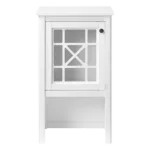 Wood Derby 17"W X 29"H Deluxe Free Standing Bath Storage Hutch in White Color