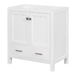 [Cabinet Only] 30" White Bathroom Vanity