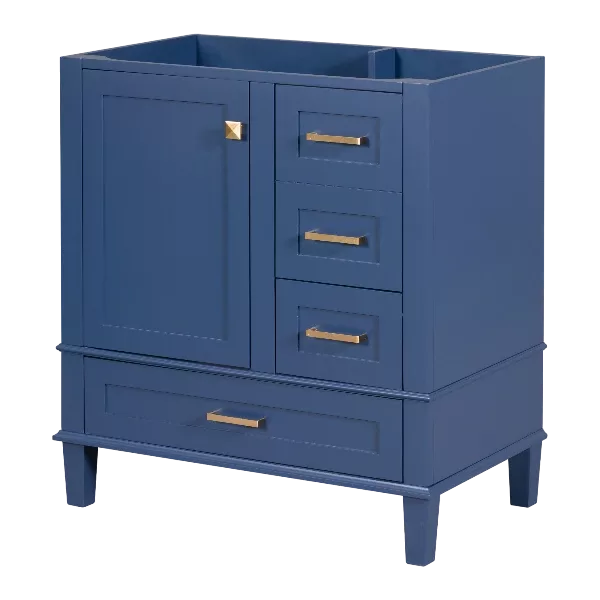 [Cabinet only] 30" Bathroom Vanity Blue