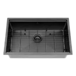 Stainless Steel 30 in. Single Bowl Undermount Workstation Kitchen Sink with Integrated Ledge