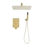 10 inch Shower Head Bathroom Luxury Rain Mixer Shower Complete Combo Set Wall Mounted