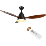 Simple Deluxe 44-inch Ceiling Fan with LED Light and Remote Control, 6-Speed Modes, 2 Rotating Modes , Timer