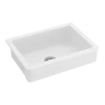 30 in. Single Bowl Farmhouse Kitchen Sink in White Color