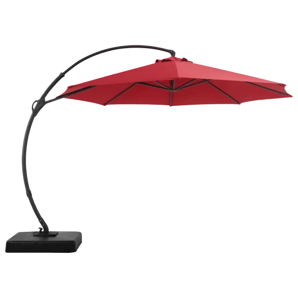 8Ft. Patio Umbrella, Outdoor Cantilever Offset Umbrella in Red Color