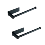 Cabinet Stainless Steel Paper Towel Holder in Matte Black