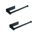 Cabinet Stainless Steel Paper Towel Holder in Matte Black
