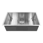 36-Inch Stainless Undermount Single Bowl Workstation Kitchen Sink