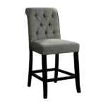 Rustic Style Set of 2 Beige Counter Height Chairs