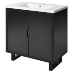30" Bathroom vanity Set with Sink, Combo Cabinet, Bathroom Storage Cabinet, Solid Wood Frame
