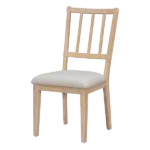 Modern Natural Wood 5-Piece Dining Set Round Dining Table with Curved Bench and 4 Upholstered Chairs For Dining Room