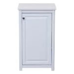 Rectangle Wooden Freestanding Floor  Bath Storage Cabinet with Door in White