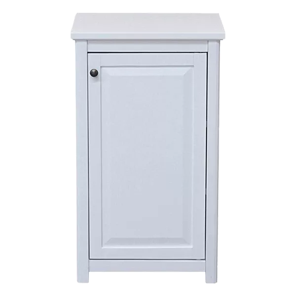 Rectangle Wooden Freestanding Floor  Bath Storage Cabinet with Door in White