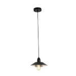60 -Watt 1 Light Industrial Black Farmhouse Vintage Pendant Light for Kitchen Island, Living Room For Indoor