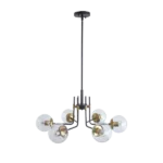 chandelier 6-Light Black,Golden Modern/Contemporary LED Dry rated Chandelier For Indoor