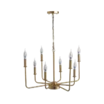 Modern LED Chandelier - Retro Industrial, 8 Lights For Indoor