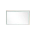 72" W x 36" H LED Lighted Rectangular Bathroom Wall Mounted Mirror in Gold
