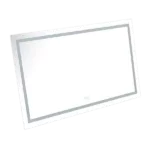 72 in. W x 48 in. H Rectangular Frameless LED Light Anti-Fog Wall Bathroom Vanity Mirror with Front Light