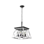 4-Light Farmhouse Chandeliers For Dining Room
