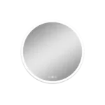 26 in W x  26 in. H Acrylic LED Round Make-up Mirror in Silver
