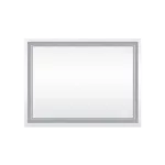 48 in. W x 36 in. H Large Rectangular Frameless Aluminum Wall Mounted LED Bathroom Vanity Mirror in Silver