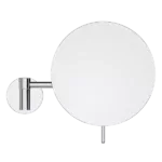 11.2 in. W x 13.2 in. H Small Round Chrome Wall Mounted Magnifying Bathroom Makeup Mirror