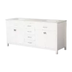 Vanity Sink Combo featuring a Marble Countertop, Bathroom Sink Cabinet, and Home Decor Bathroom Vanities - Fully Assembled White 72-inch Vanity with Sink 23V03-72WH