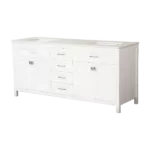 Vanity Sink Combo featuring a Marble Countertop, Bathroom Sink Cabinet, and Home Decor Bathroom Vanities - Fully Assembled White 72-inch Vanity with Sink 23V03-72WH
