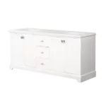 Vanity Sink Combo featuring a Marble Countertop, Bathroom Sink Cabinet, and Home Decor Bathroom Vanities - Fully Assembled White 72-inch Vanity with Sink 23V02-72WH