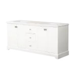 Vanity Sink Combo featuring a Marble Countertop, Bathroom Sink Cabinet, and Home Decor Bathroom Vanities - Fully Assembled White 72-inch Vanity with Sink 23V02-72WH