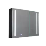 35 in. W x 26 in. H Modern Wall Mounted LED Frontlit Rectangular Bathroom Mirror in White