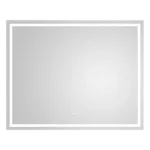 60 in. W x 36 in. H Rectangular LED Wall Mirror with Front and Backlight, Large Dimmable, Anti-Fog in White