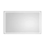 84 in. W x 48 in. H Rectangular LED Wall Mirror with Front and Backlight, Large Dimmable, Anti-Fog in White
