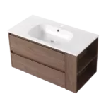 36"Wall Mounting Bathroom Vanity With Gel Sink, Soft Close Drawer