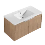 Modern Design 36 Inch Float Mounting Bathroom Vanity With Sink Soft Close Door,2 Doors
