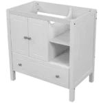 36" Bathroom Vanity with Sink Combo, One Drawer, Multi-Functional Drawer Divider, Adjustable Shelf, White