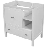 36" Bathroom Vanity with Sink Combo, One Drawer, Multi-Functional Drawer Divider, Adjustable Shelf, White