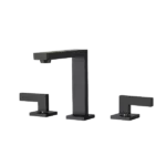 Widespread 2-Handle High-Arc Bathroom Faucet in Matte Black